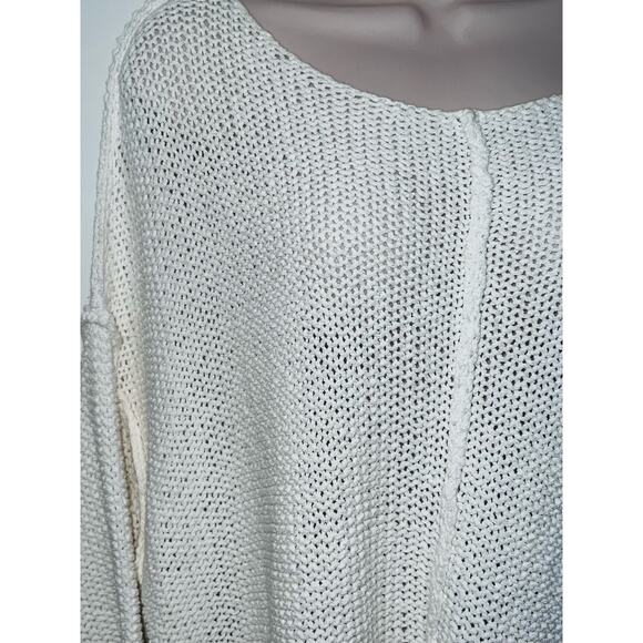 Aerie Knit Half-Sleeve Sweater, Size Medium - Picture 3 of 8